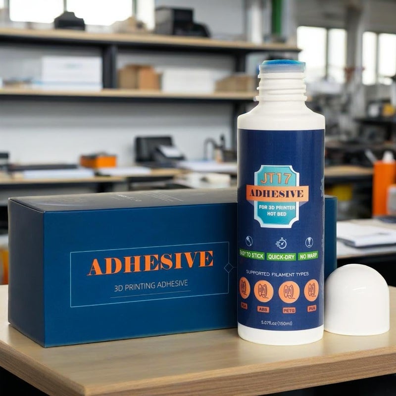 TEQStone Upgraded 3D Printer Glue for Build Plates, Perfect First Layer Adhesion, Improved Ease of Removal w/New Formula, Liquid Adhesive for PLA PETG ABS Filaments, 5.07 fl oz (150mL) - Image 3